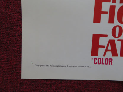 THE FICKLE FINGER OF FATE FOLDED US ONE SHEET POSTER TAB HUNTER LUIS PRENDES '67 - Rendezvous Cinema