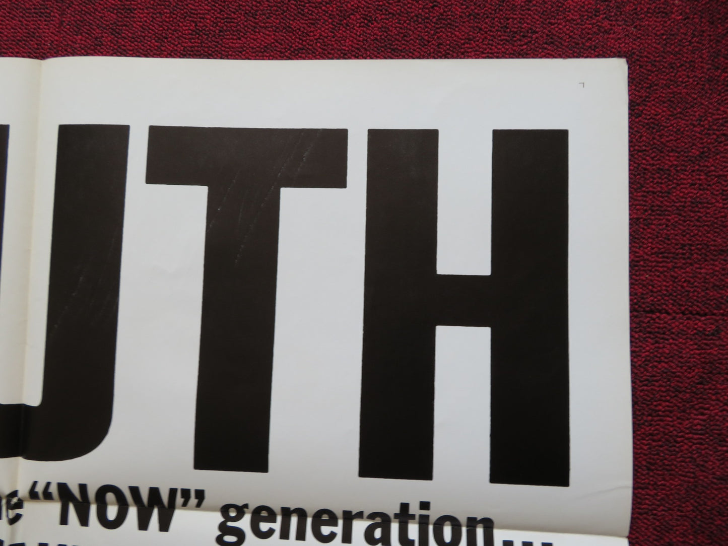 TEENAGE REBELLION FOLDED US ONE SHEET POSTER BURT TOPPER NORMAN HERMAN 1967 - Rendezvous Cinema