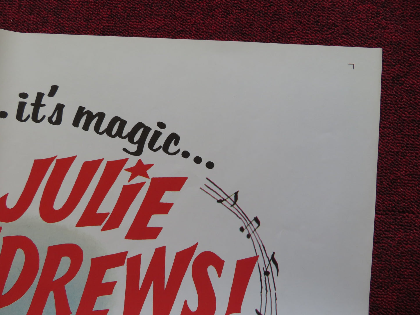 THE SINGING PRINCESS FOLDED US ONE SHEET POSTER JULIE ANDREWS S. SIBALDI 1967 - Rendezvous Cinema