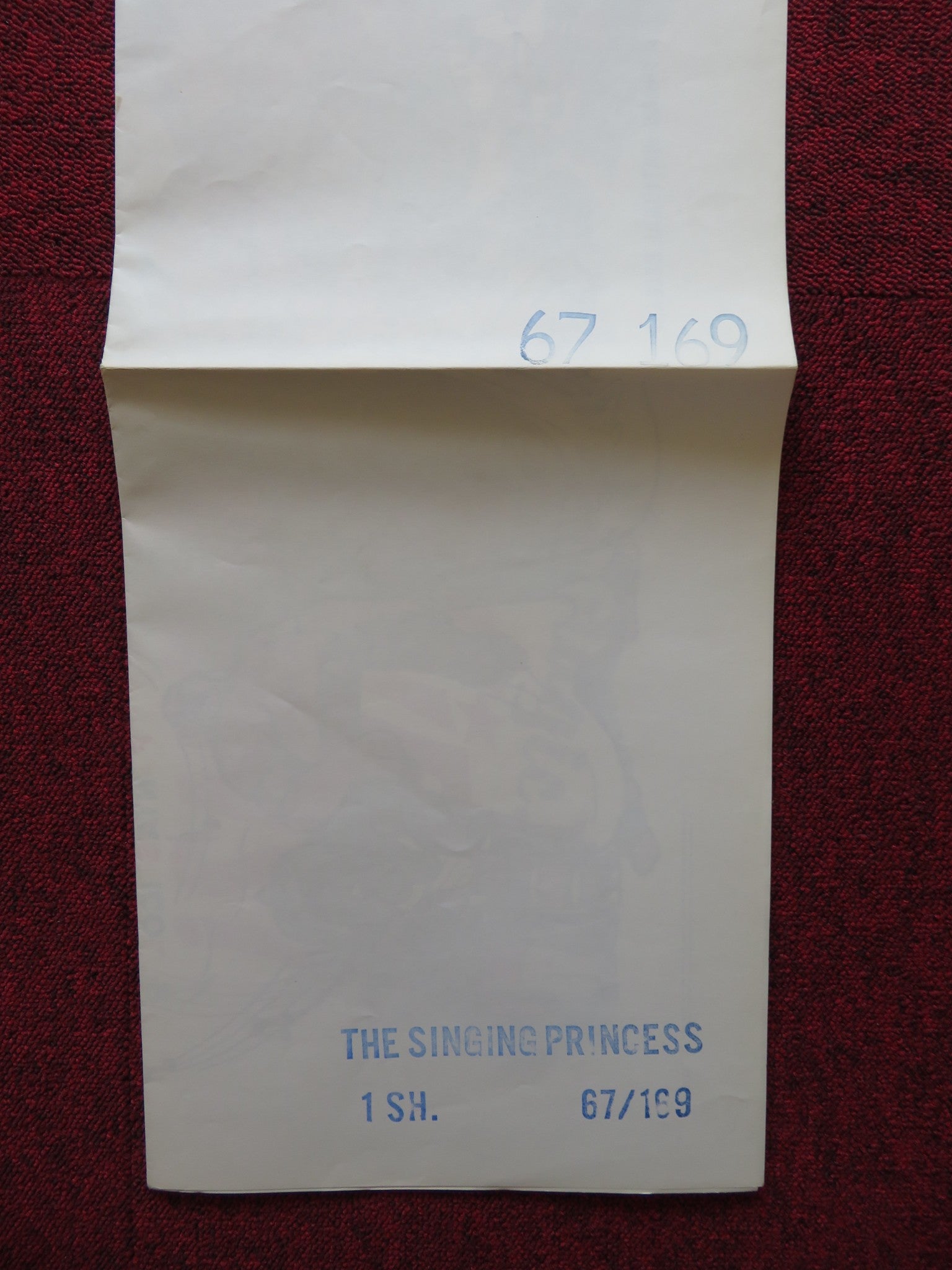 THE SINGING PRINCESS FOLDED US ONE SHEET POSTER JULIE ANDREWS S. SIBALDI 1967 - Rendezvous Cinema