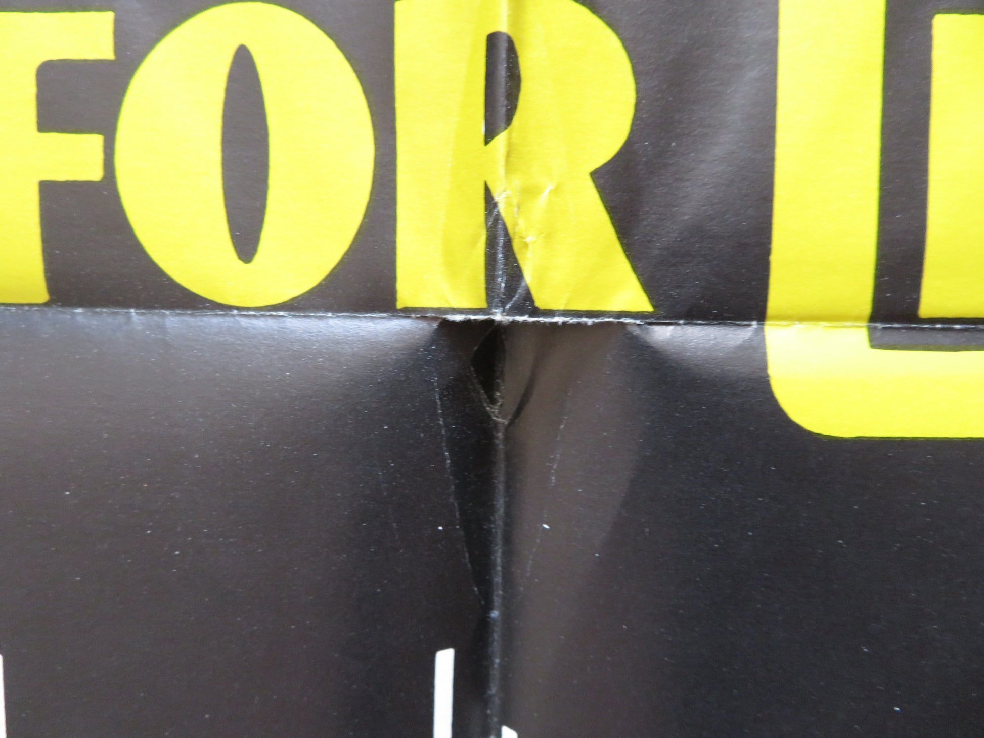 LIVE FOR LIFE FOLDED US ONE SHEET POSTER YVES MONTAND CANDICE BERGEN 1968 - Rendezvous Cinema