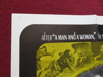 LIVE FOR LIFE FOLDED US ONE SHEET POSTER YVES MONTAND CANDICE BERGEN 1968 - Rendezvous Cinema