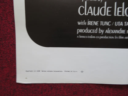 LIVE FOR LIFE FOLDED US ONE SHEET POSTER YVES MONTAND CANDICE BERGEN 1968 - Rendezvous Cinema