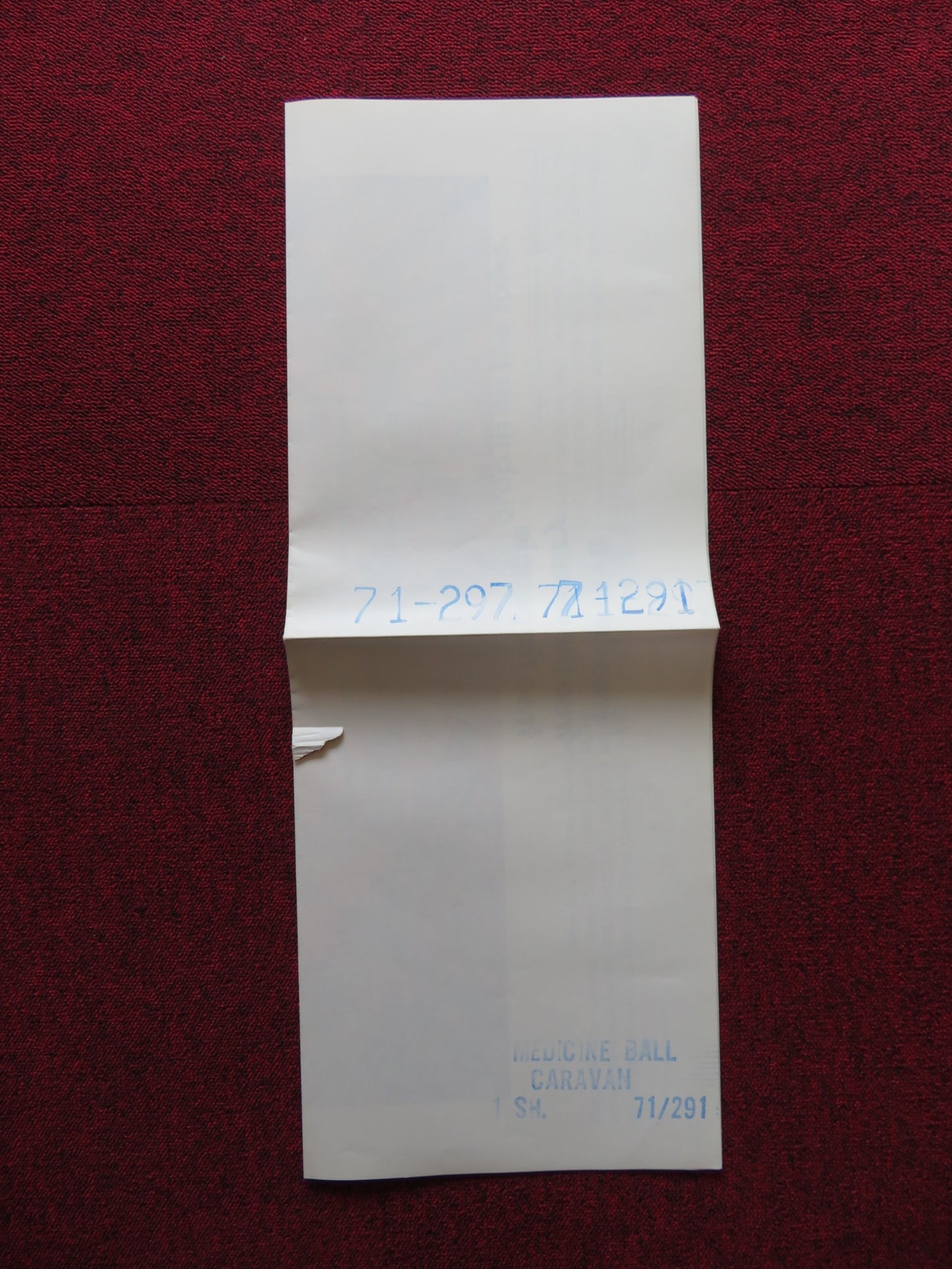 MEDICINE BALL CARAVAN FOLDED US ONE SHEET POSTER TOM DONAHUE ALICE COOPER 1971 - Rendezvous Cinema
