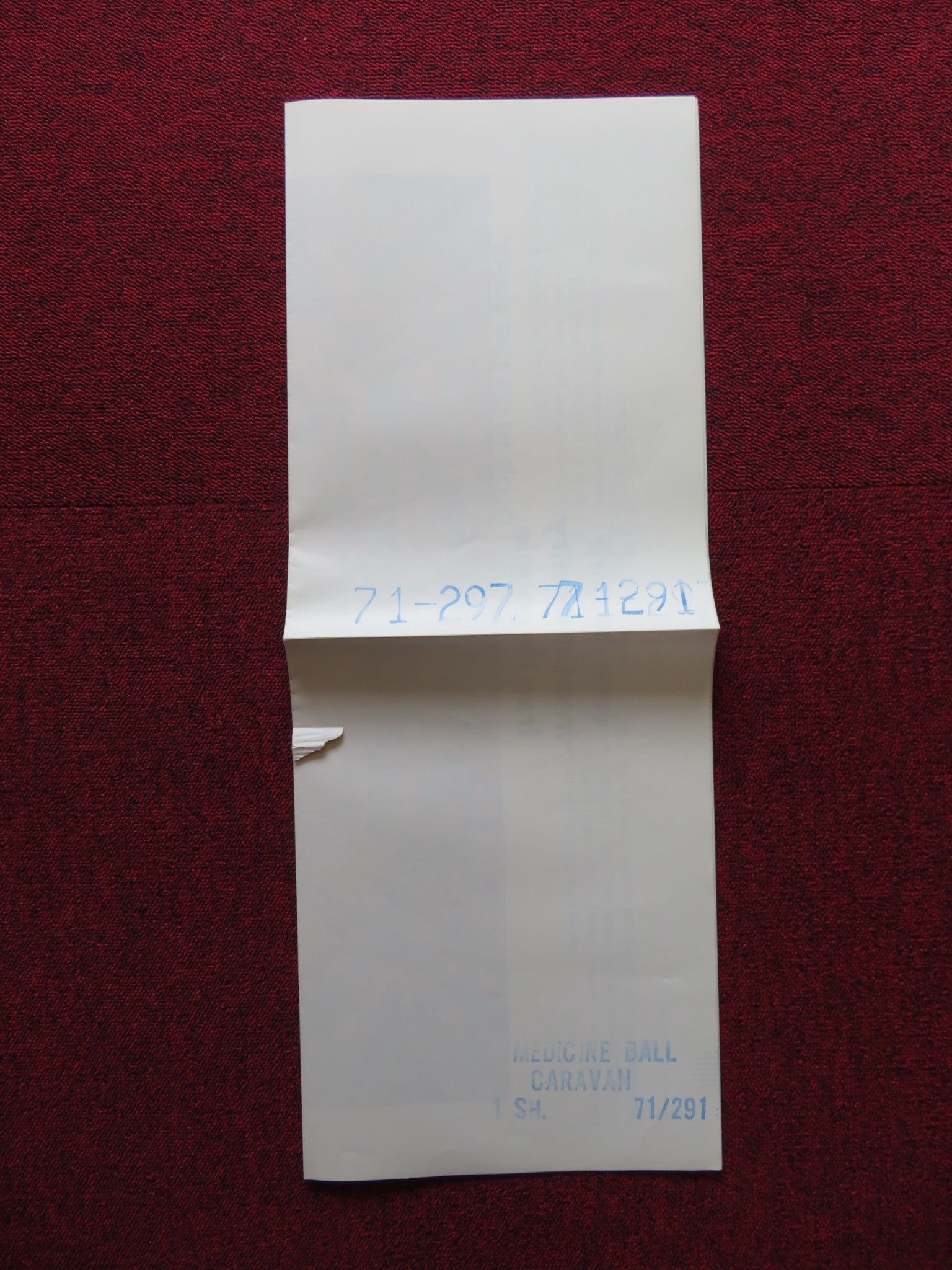MEDICINE BALL CARAVAN FOLDED US ONE SHEET POSTER TOM DONAHUE ALICE COOPER 1971 - Rendezvous Cinema