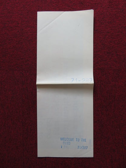 WELCOME TO THE CLUB FOLDED US ONE SHEET POSTER BRIAN FOLEY JACK WARDEN 1971 - Rendezvous Cinema