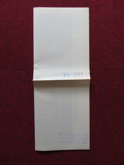 ONE DAY IN THE LIFE OF IVAN DENISOVICH FOLDED US ONE SHEET POSTER 1971 - Rendezvous Cinema
