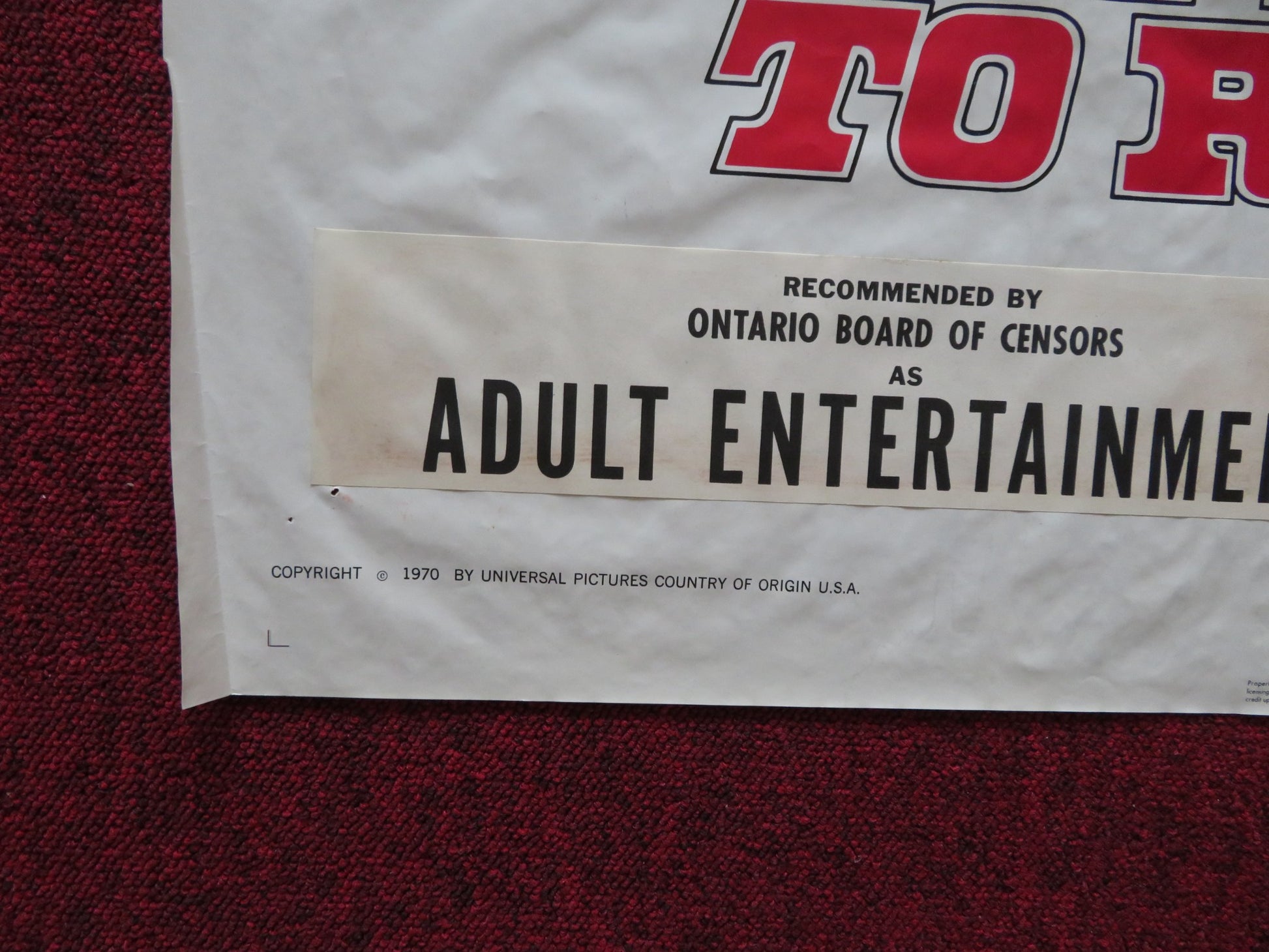 ONE MORE TRAIN TO ROB FOLDED US ONE SHEET POSTER GEORGE PEPPARD D. MULDAUR 1971 - Rendezvous Cinema