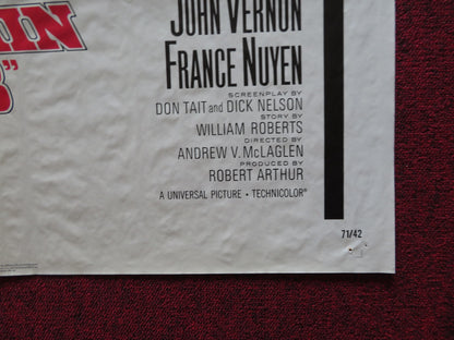 ONE MORE TRAIN TO ROB FOLDED US ONE SHEET POSTER GEORGE PEPPARD D. MULDAUR 1971 - Rendezvous Cinema