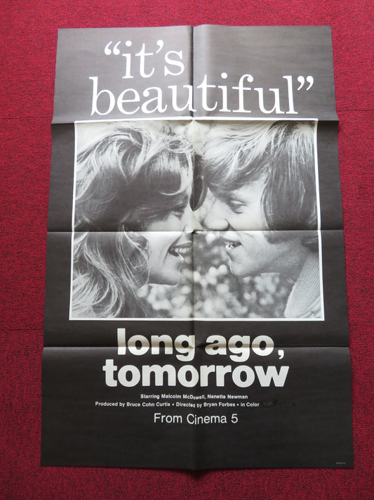 LONG AGO, TOMORROW FOLDED US ONE SHEET POSTER MALCOLM MCDOWELL N. NEWMAN 1972 - Rendezvous Cinema