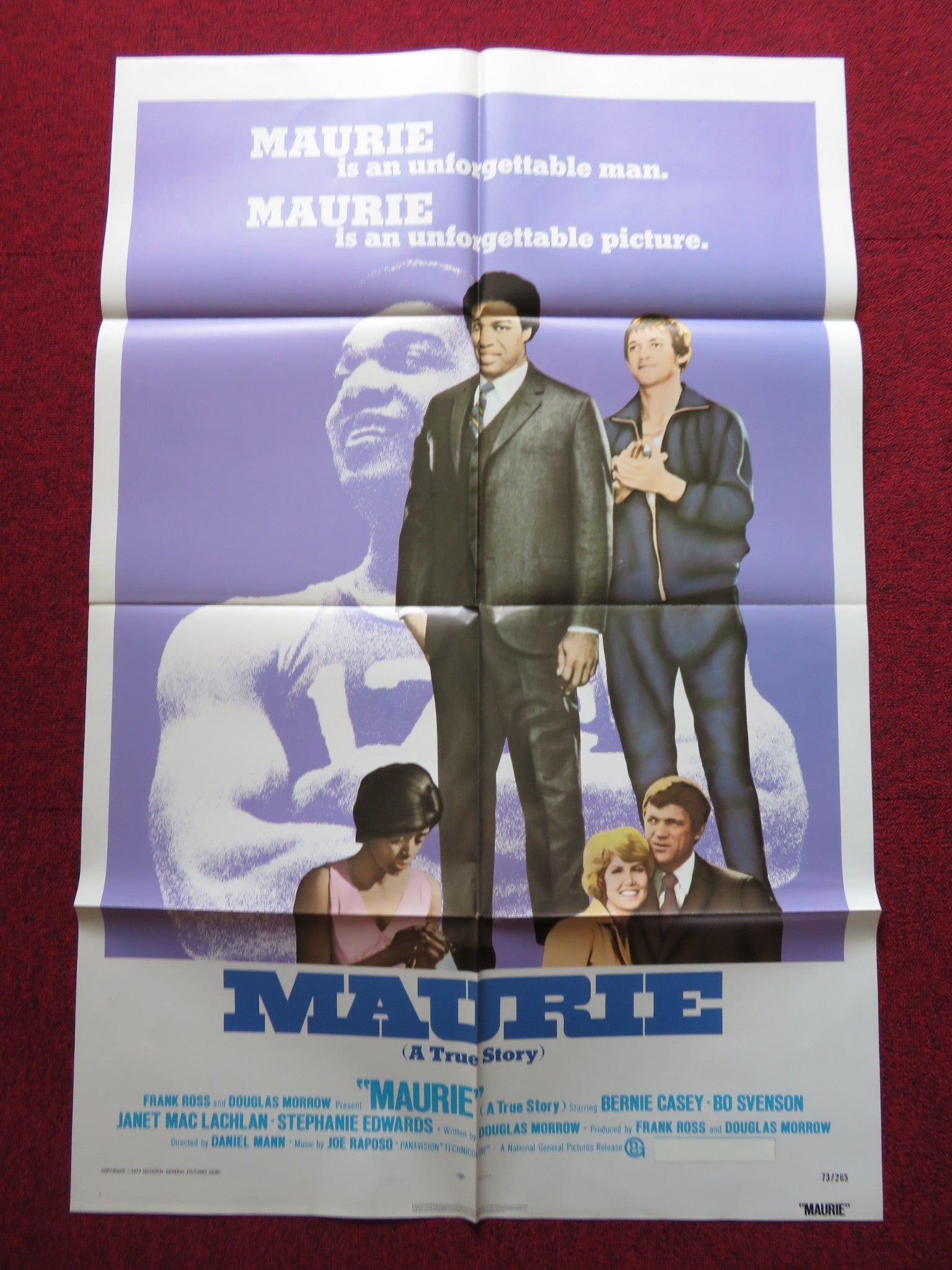 MAURIE FOLDED US ONE SHEET POSTER FRANK ROSS DOUGLAS MORROW 1973 - Rendezvous Cinema