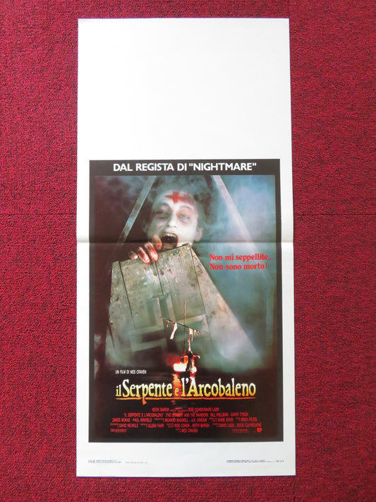 THE SERPENT AND THE RAINBOW ITALIAN LOCANDINA POSTER WES CRAVEN B. PULLMAN 1988