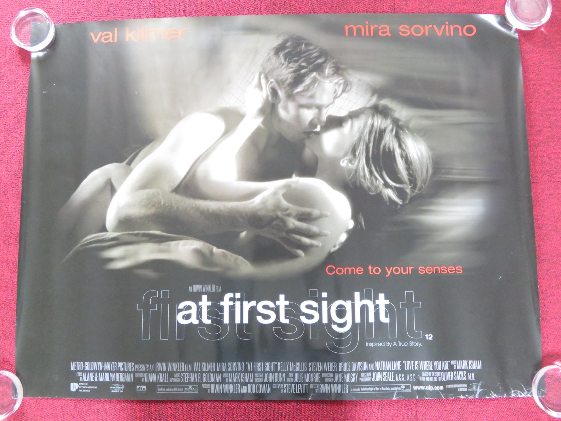 AT FIRST SIGHT UK QUAD (30"x 40") ROLLED POSTER VAL KILMER MIRA SORVINO 1999 - Rendezvous Cinema