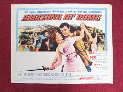 AMAZONS OF ROME US HALF SHEET (22"x 28") POSTER LOUIS JOURDAN SYLVIA SYMS 1962 - Rendezvous Cinema