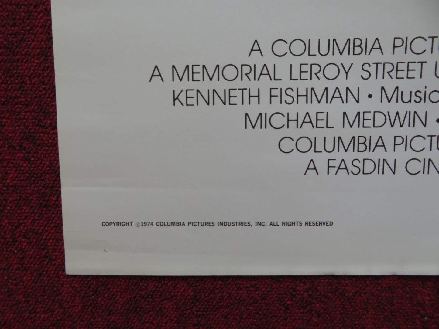 LAW AND DISORDER FOLDED US ONE SHEET POSTER CARROLL O'CONNOR ERNEST BOGNINE 1974 - Rendezvous Cinema