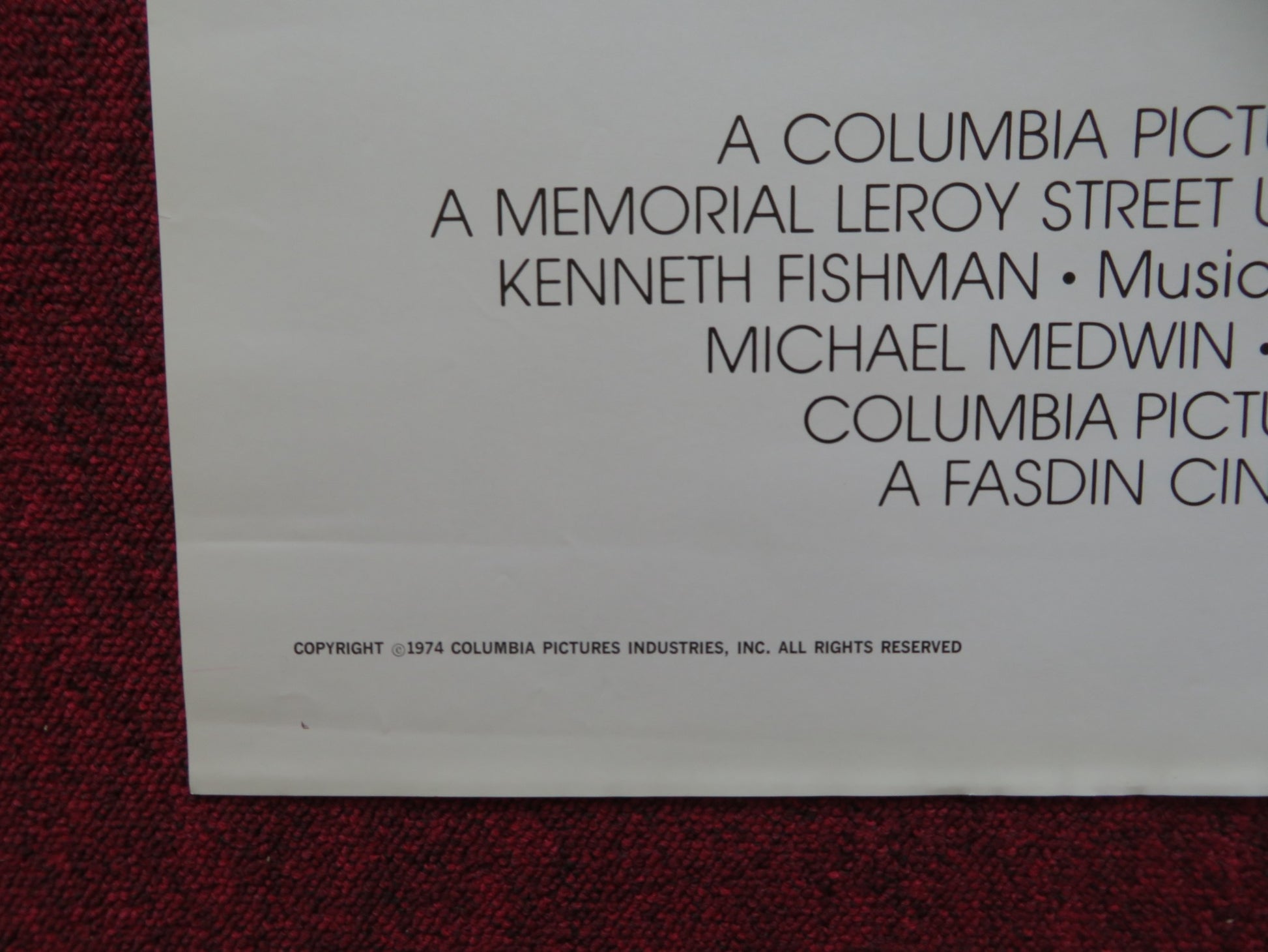 LAW AND DISORDER FOLDED US ONE SHEET POSTER CARROLL O'CONNOR ERNEST BOGNINE 1974 - Rendezvous Cinema