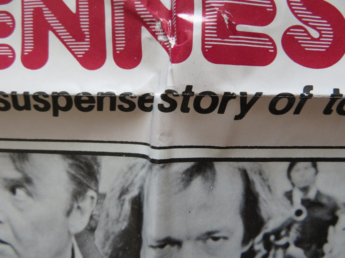 HENNESSY FOLDED US ONE SHEET POSTER ROD STEIGER LEE REMICK 1975 - Rendezvous Cinema