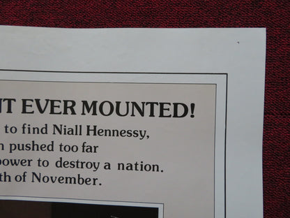 HENNESSY FOLDED US ONE SHEET POSTER ROD STEIGER LEE REMICK 1975 - Rendezvous Cinema