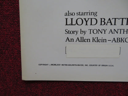 THE SILENT STRANGER FOLDED US ONE SHEET POSTER TONY ANTHONY LLODY BATTISTA 1975 - Rendezvous Cinema