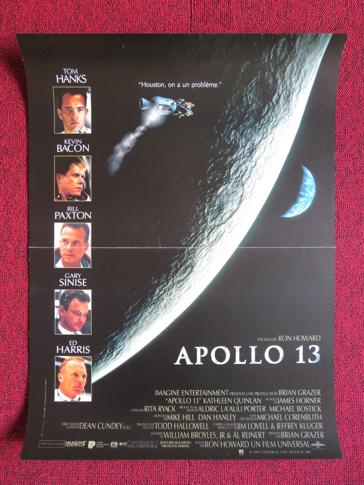 APOLLO 13 FRENCH (15.5" x 21") POSTER TOM HANKS KEVIN BACON 1995 - Rendezvous Cinema