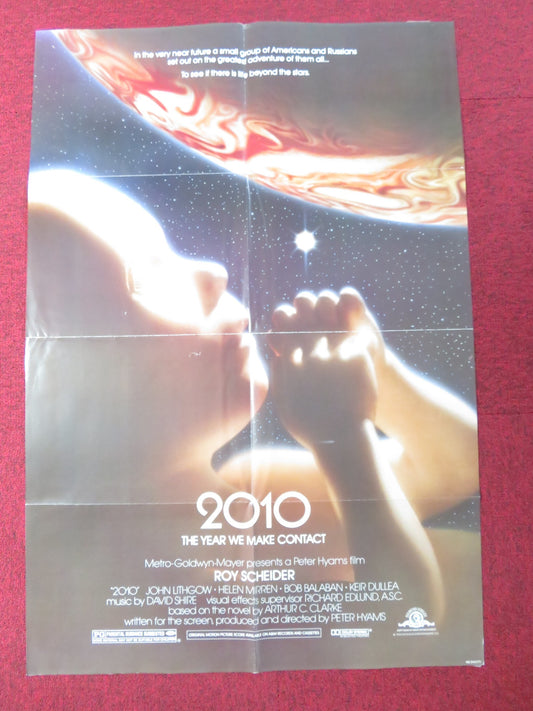 2010: THE YEAR WE MAKE CONTACT FOLDED US ONE SHEET POSTER ROY SCHEIDER 1984