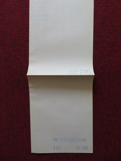 THE STRANGE AFFAIR FOLDED US ONE SHEET POSTER MICHAEL YORK JEREMY KEMP 1968 - Rendezvous Cinema