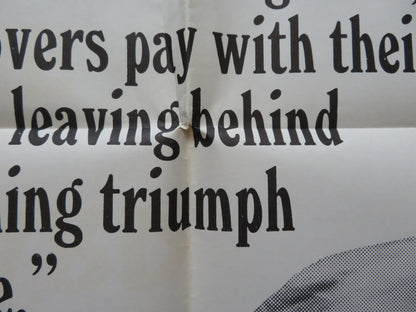 THE RED MANTLE FOLDED US ONE SHEET POSTER EVA DAHLBECK GUNNAR BJONSTRAND 1968 - Rendezvous Cinema