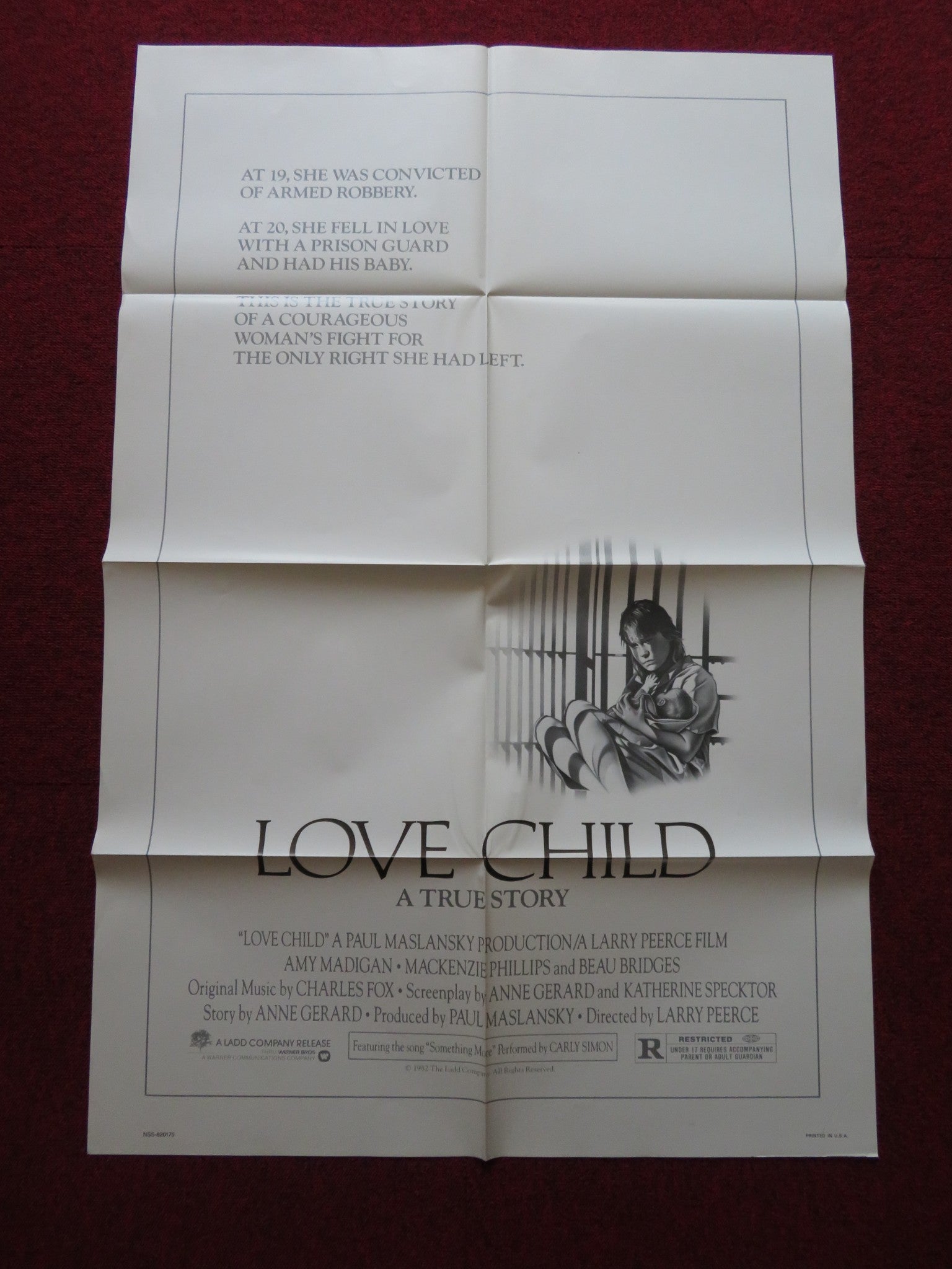 LOVE CHILD FOLDED US ONE SHEET POSTER AMY MADIGAN BEAU BRIDGES 1982 - Rendezvous Cinema