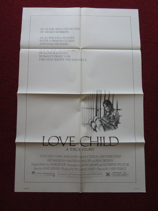 LOVE CHILD FOLDED US ONE SHEET POSTER AMY MADIGAN BEAU BRIDGES 1982 - Rendezvous Cinema