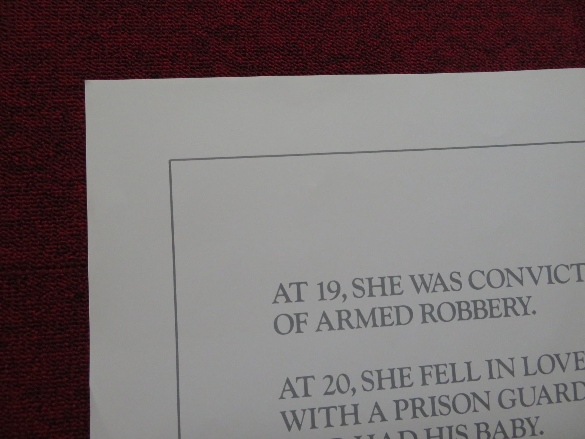 LOVE CHILD FOLDED US ONE SHEET POSTER AMY MADIGAN BEAU BRIDGES 1982 - Rendezvous Cinema