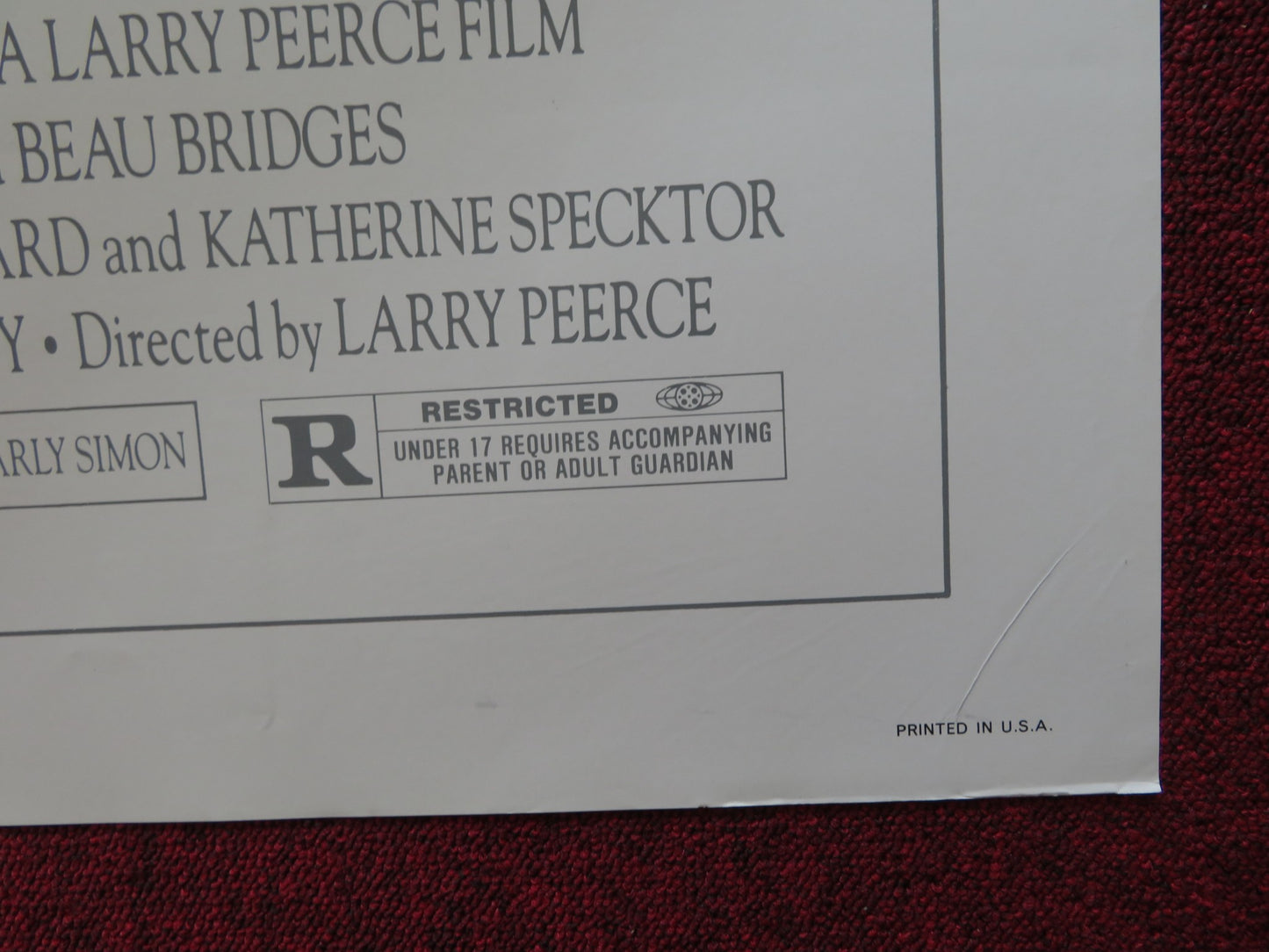 LOVE CHILD FOLDED US ONE SHEET POSTER AMY MADIGAN BEAU BRIDGES 1982 - Rendezvous Cinema