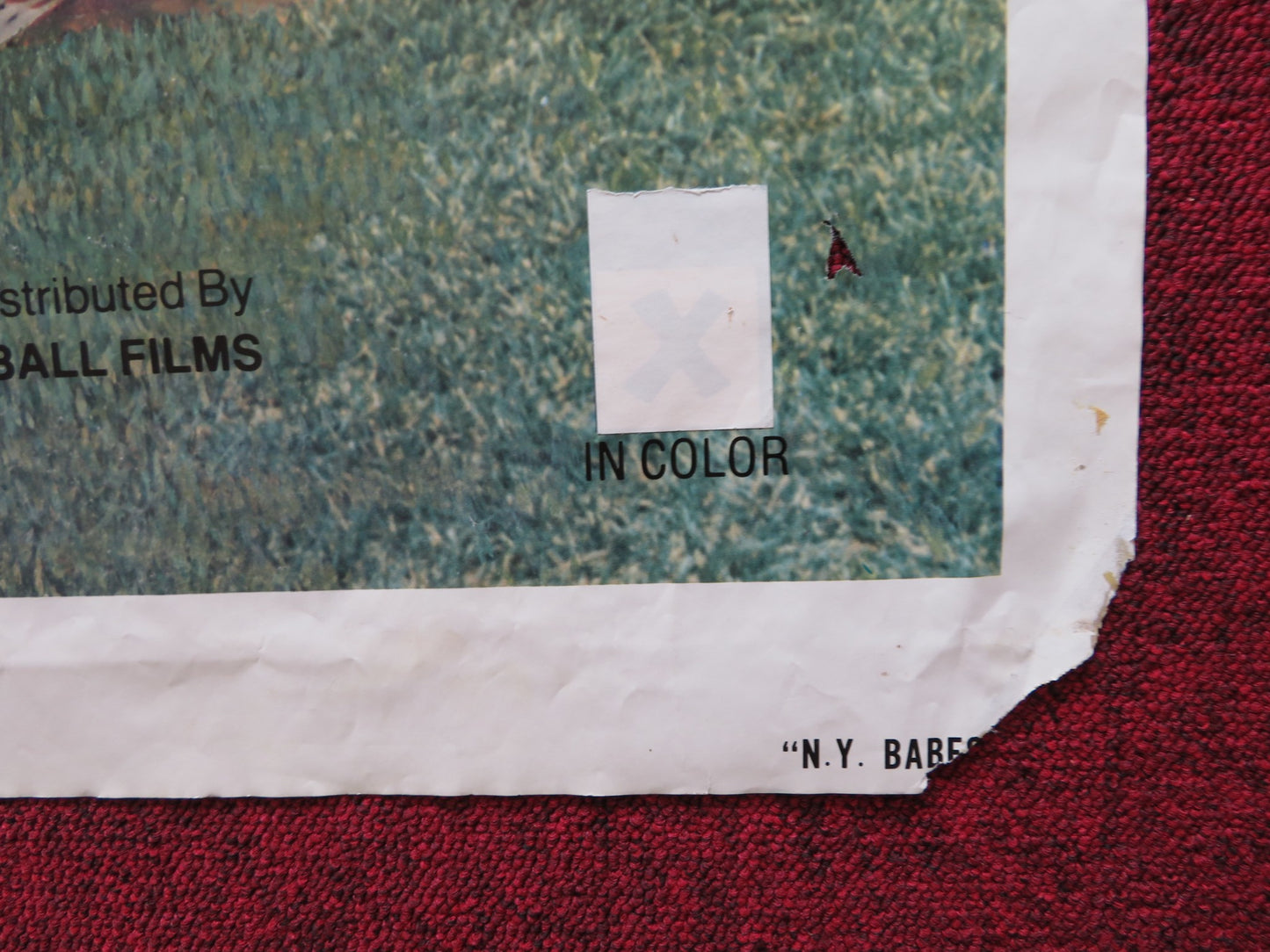 N.Y. BABES FOLDED US ONE SHEET POSTER GLORIA LEONARD MARLENE WILLOUGHBY 1982 - Rendezvous Cinema