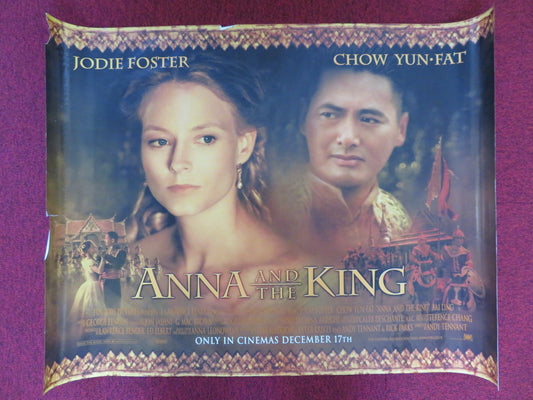 ANNA AND THE KING UK QUAD (30"x 40") ROLLED POSTER JODIE FOSTER C. YUN-FAT 1999 - Rendezvous Cinema