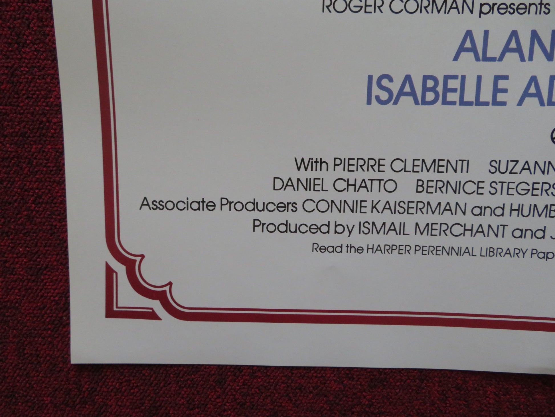 QUARTET FOLDED US ONE SHEET POSTER ALAN BATES MAGGIE SMITH ANTHONY HIGGINS 1981 - Rendezvous Cinema