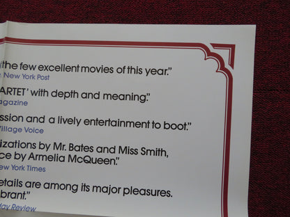 QUARTET FOLDED US ONE SHEET POSTER ALAN BATES MAGGIE SMITH ANTHONY HIGGINS 1981 - Rendezvous Cinema