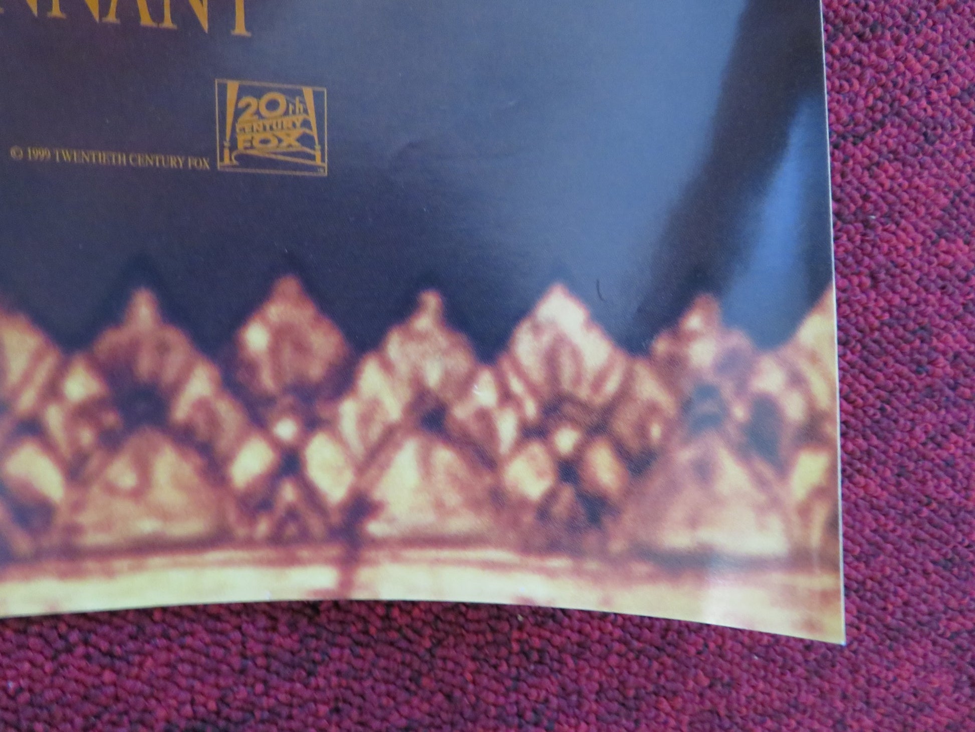 ANNA AND THE KING UK QUAD (30"x 40") ROLLED POSTER JODIE FOSTER C. YUN-FAT 1999 - Rendezvous Cinema