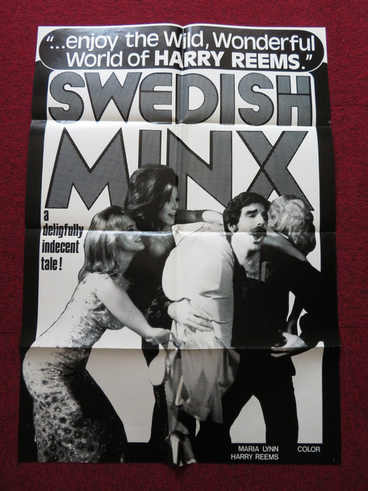 SWEDISH MINX FOLDED US ONE SHEET POSTER MARIA LYNN HARRY REEMS 1978 - Rendezvous Cinema