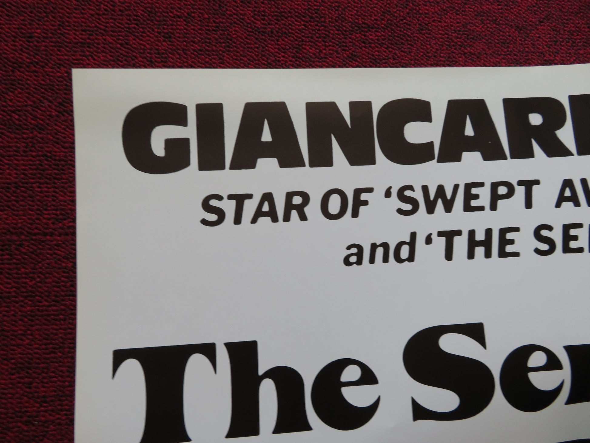 THE SENSUAL MAN FOLDED US ONE SHEET POSTER GIANCARLO GIANNINI 1978 - Rendezvous Cinema