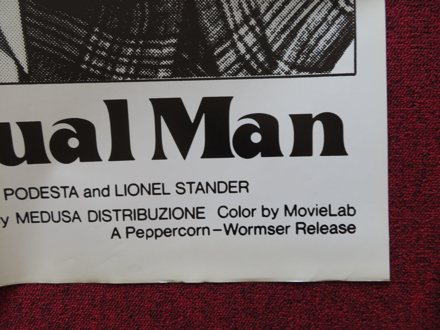 THE SENSUAL MAN FOLDED US ONE SHEET POSTER GIANCARLO GIANNINI 1978 - Rendezvous Cinema