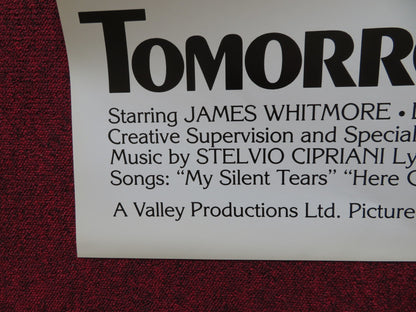 TOMORROW IS TOO LATE FOLDED US ONE SHEET POSTER JAMES WHITMORE LEE J.COBB 1978 - Rendezvous Cinema