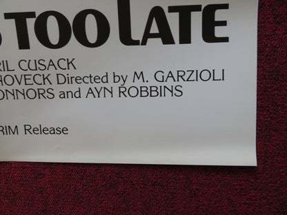 TOMORROW IS TOO LATE FOLDED US ONE SHEET POSTER JAMES WHITMORE LEE J.COBB 1978 - Rendezvous Cinema