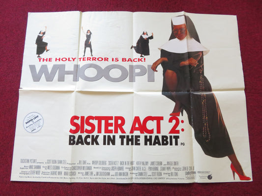 SISTER ACT 2: BACK IN THE HABIT UK QUAD POSTER FOLDED WHOOPI GOLDBERG 1993