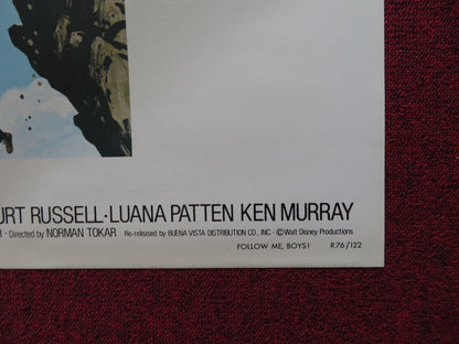 FOLLOW ME, BOYS! FOLDED US ONE SHEET POSTER DISNEY FRED MACMURRAY 1976 - Rendezvous Cinema