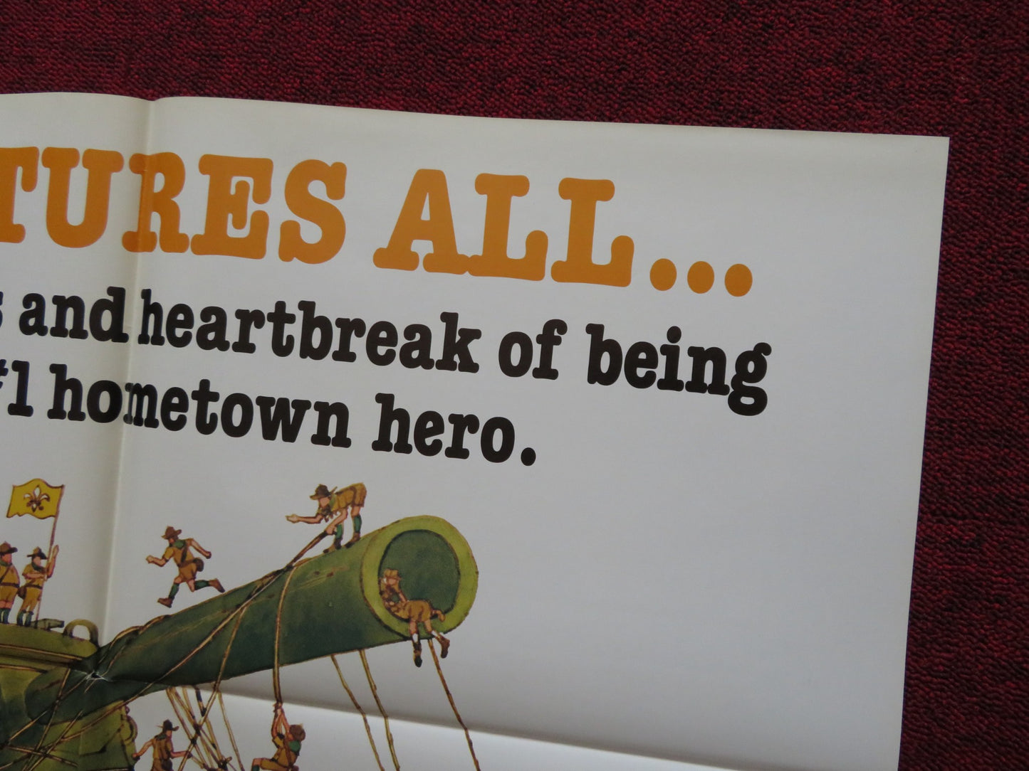 FOLLOW ME, BOYS! FOLDED US ONE SHEET POSTER DISNEY FRED MACMURRAY 1976 - Rendezvous Cinema