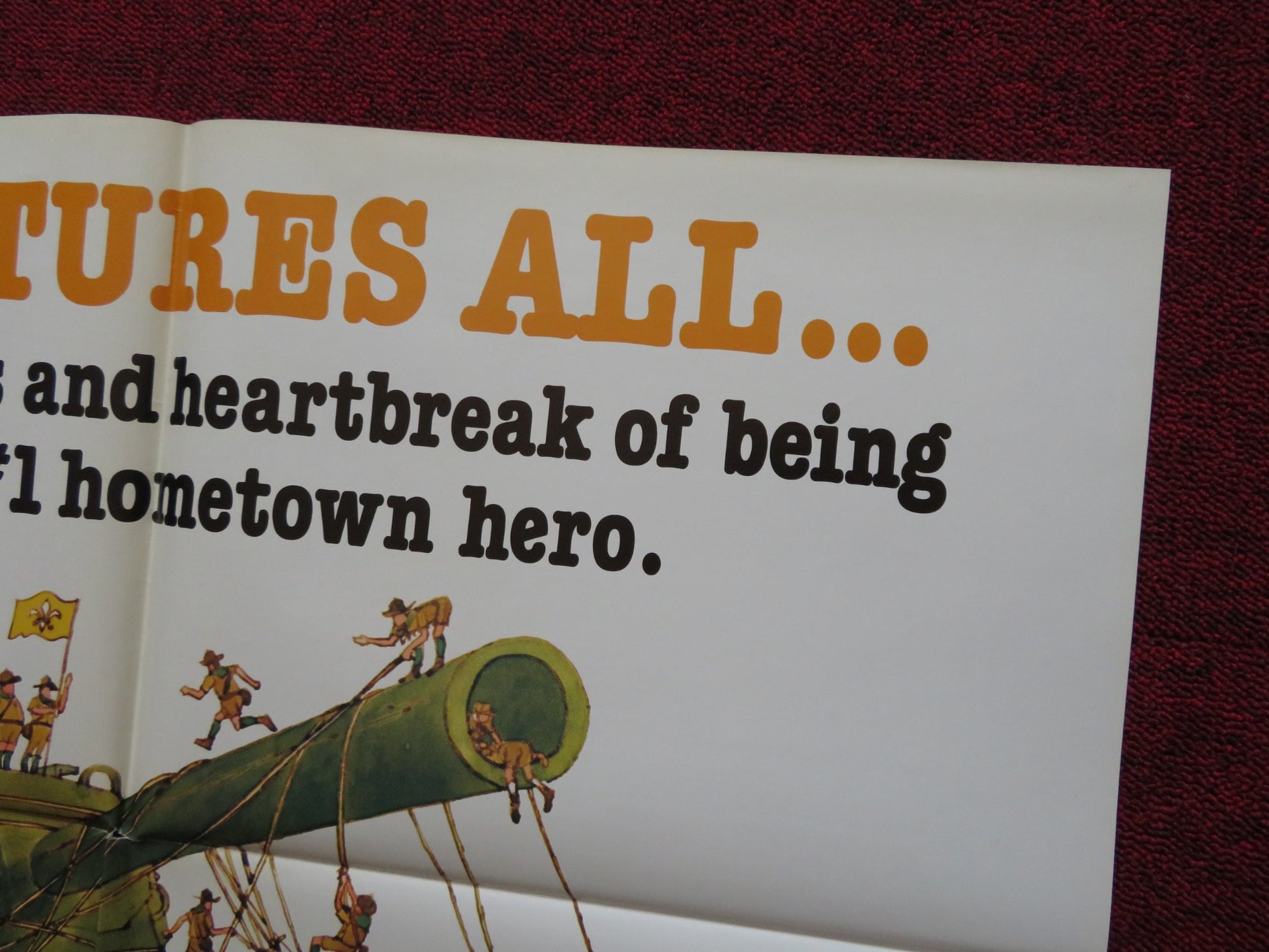 FOLLOW ME, BOYS! FOLDED US ONE SHEET POSTER DISNEY FRED MACMURRAY 1976 - Rendezvous Cinema