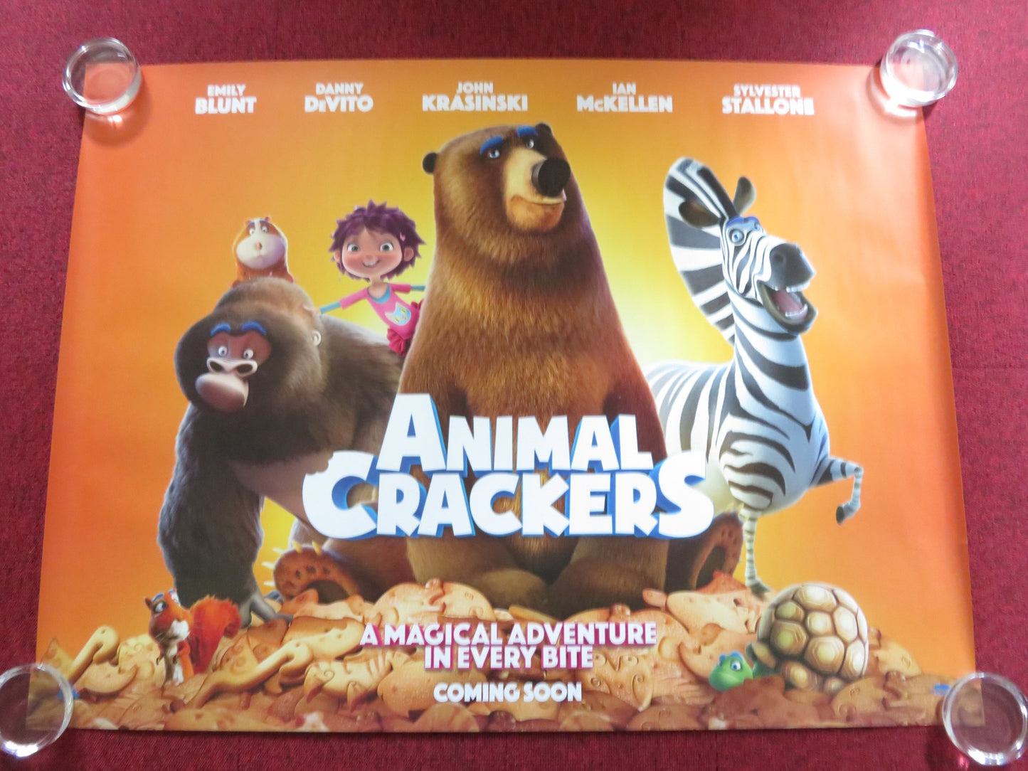 ANIMAL CRACKERS UK QUAD (30"x 40") ROLLED POSTER EMILY BLUNT DANNY DE VITO 2017 - Rendezvous Cinema