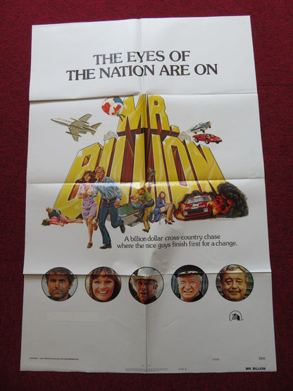 MR. BILLION - STYLE B FOLDED US ONE SHEET POSTER TERENCE HILL V. PERRINE 1977 - Rendezvous Cinema