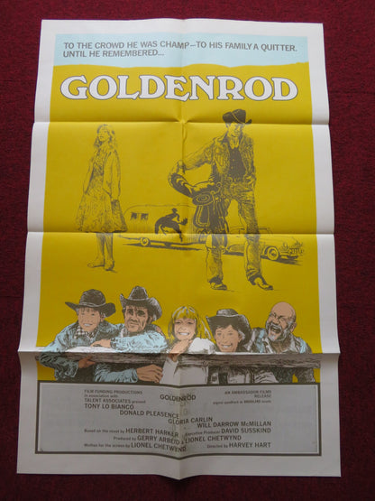 GOLDENROD FOLDED US ONE SHEET POSTER TONY LO BIANCO DONALD PLEASENCE 1976 - Rendezvous Cinema