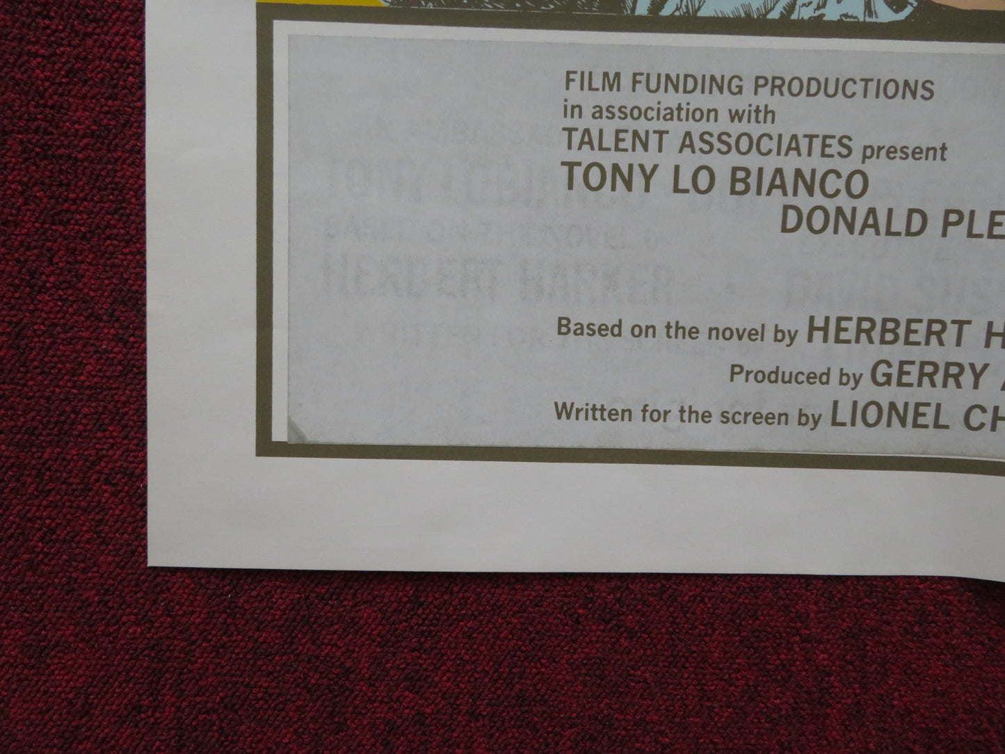 GOLDENROD FOLDED US ONE SHEET POSTER TONY LO BIANCO DONALD PLEASENCE 1976 - Rendezvous Cinema