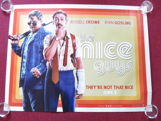 THE NICE GUYS UK QUAD (30"x 40") ROLLED POSTER RUSSELL CROWE RYAN GOSLING 2016